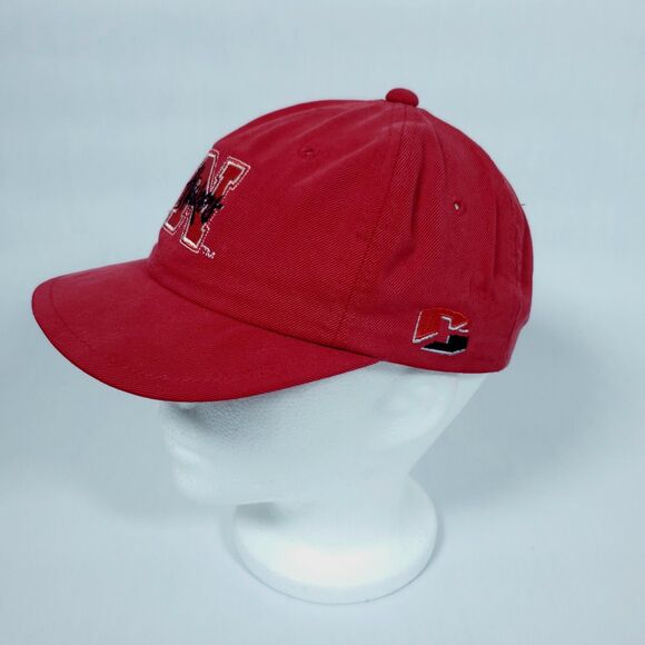 Nebraska Cornhuskers Hat Cap Strap Back Mens Red Black Huskers Football NCAA - Picture 3 of 10